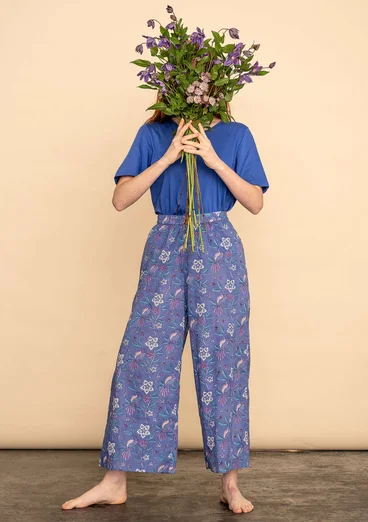 Pantalon tissé " Nightingale " en coton biologique - bleu ciel
