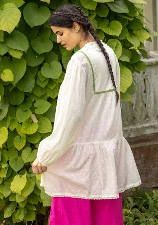 “Hilda” woven organic cotton tunic - ecru