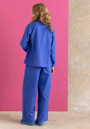 “Esme” woven organic cotton/linen jacket - lupin