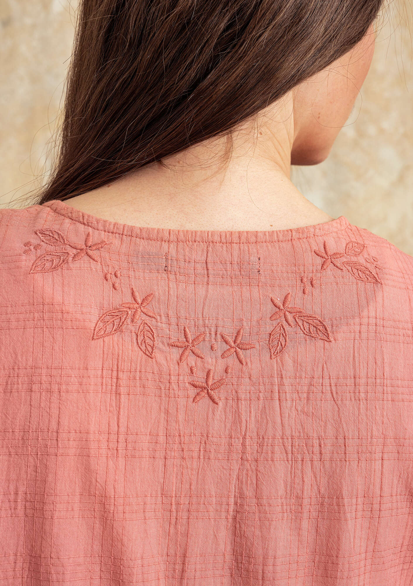 “Tanne” blouse in organic cotton dark lily thumbnail