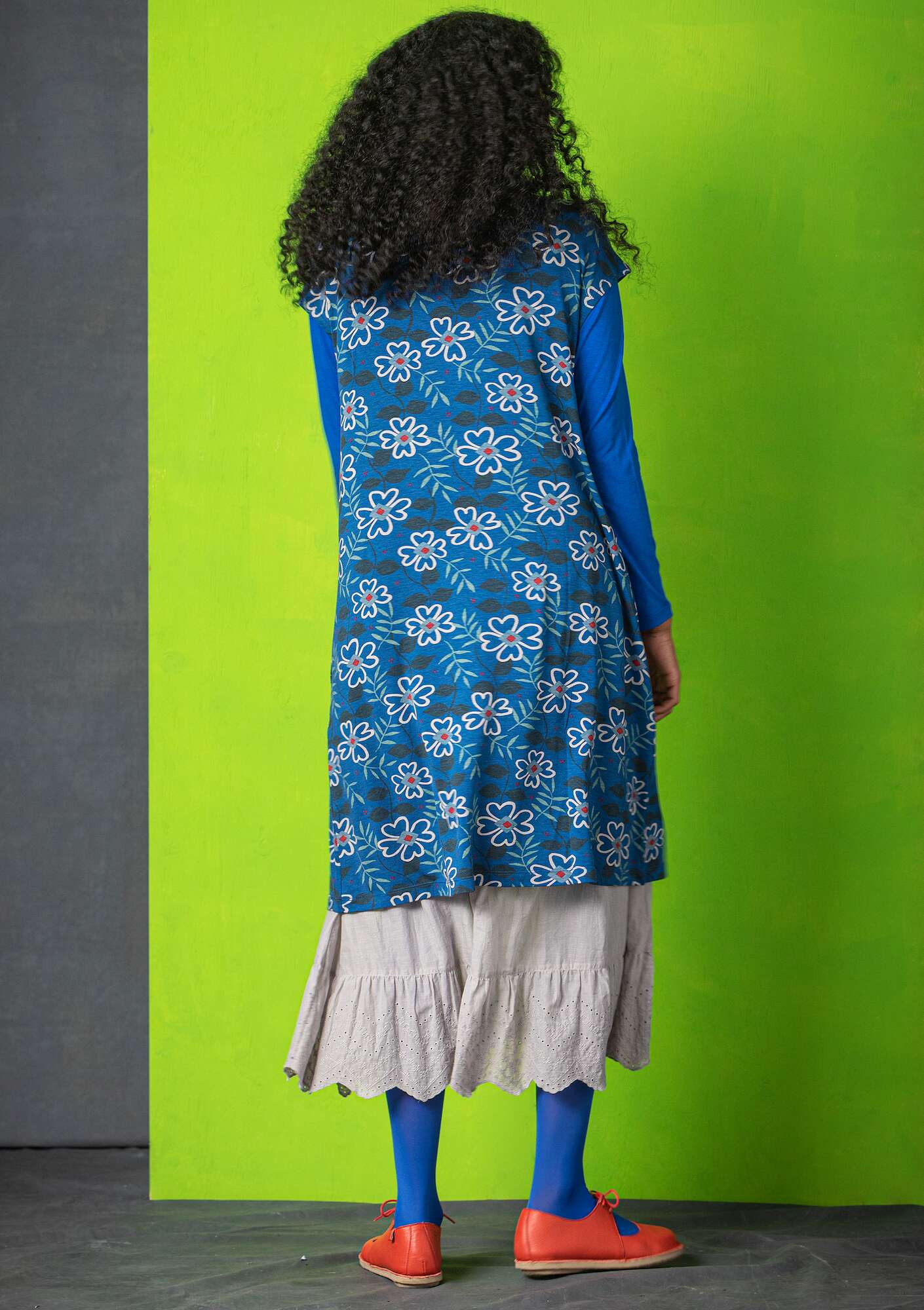 Tricot jurk  Flora  van lyocell/elastaan indigoblauw thumbnail
