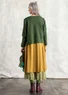 Cardigan in felted organic wool (forest green/melange XL)