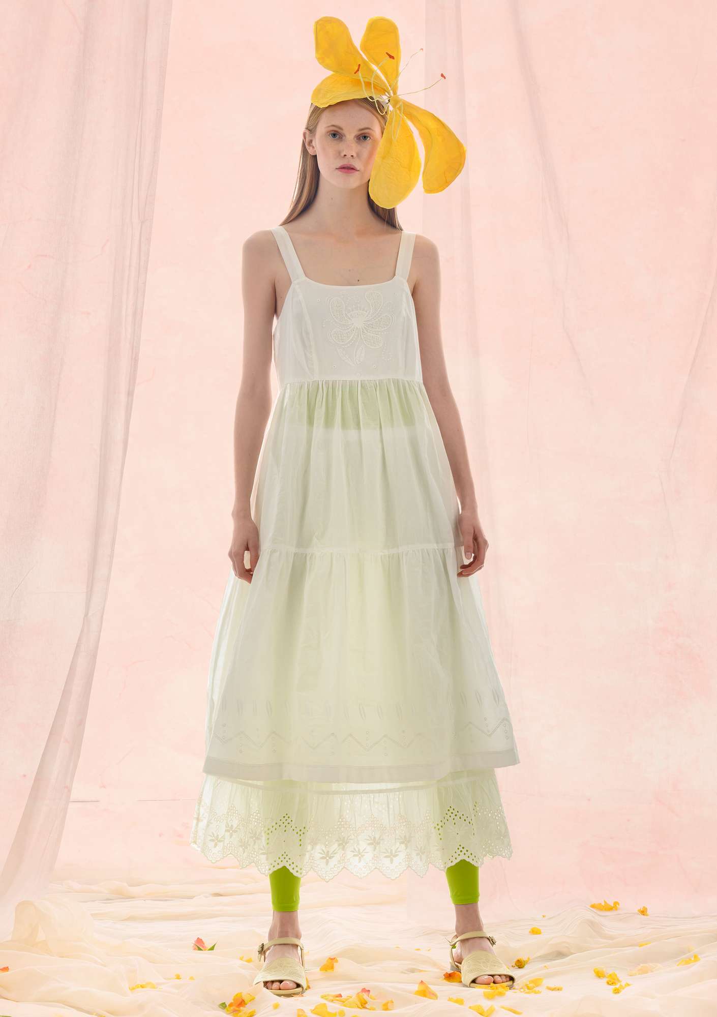 Kleid „Fantasia“ aus Öko-Baumwolle halbgebleicht