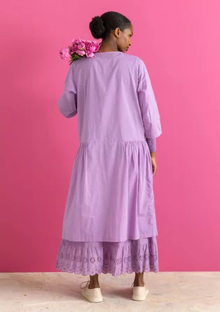 Robe tissée ”Tindra” en coton biologique - violet clair de lune