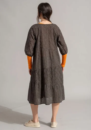 Webkleid „Duha“ aus Bio-Baumwolle - dunkelaschgrau