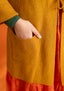 Long cardigan in wool mustard thumbnail