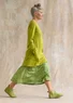 “Billie” jersey tunic in organic cotton/modal (asparagus S)