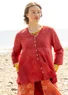“Samira” organic cotton blouse (rust XS)
