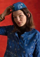 Chapeau "Banaras" en coton biologique - bleu indigo