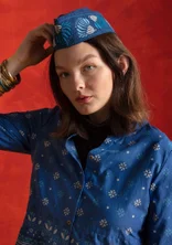 Hatt "Banaras" i ekologisk bomull - indigoblå