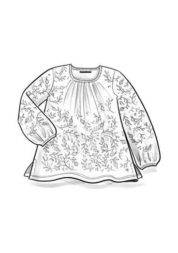 Top "Aurora" en coton biologique/modal/élasthanne - aubergine foncé