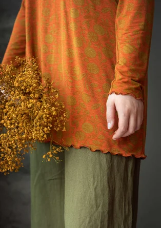 Tunique "Pomerans" en jersey de modal/élasthanne - orange brûlée