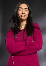 Cardigan in an alpaca blend - cyklamen/melange