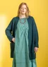 Langstrickjacke aus Wolle (dunkeljaspis S)