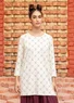 “Crossing” jersey tunic in organic cotton/elastane (almond milk XXL)