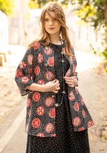 Bluse „Kristina“ aus Bio-Baumwolle - schwarz