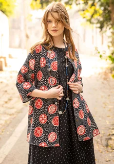 Blouse "Kristina" en coton biologique - noir