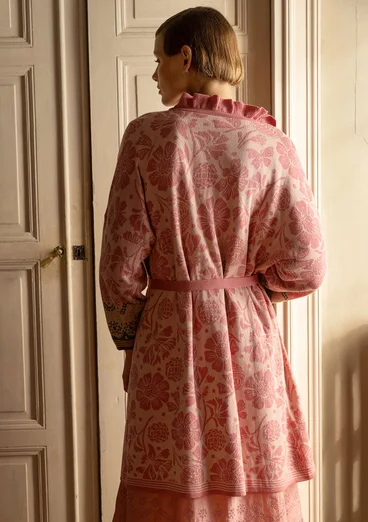 Strickjacke „Nectar“ aus Bio-Baumwolle - dunkelrosa