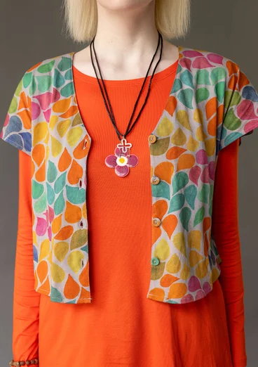 “Petite” jersey top in organic cotton - dove grey