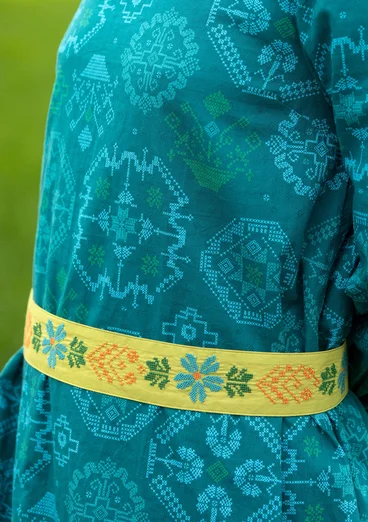 Ceinture "Cross" en coton biologique - vert anis clair