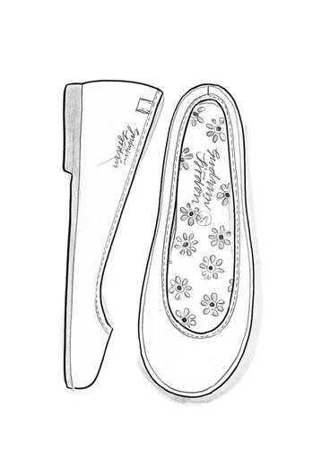 “Ester” nappa ballerina shoes -