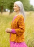Strikkejakke «Flora-Li» i økologisk/resirkulert bomull (karri M)