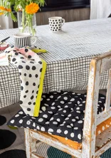 “Mary” organic cotton seat pad - black