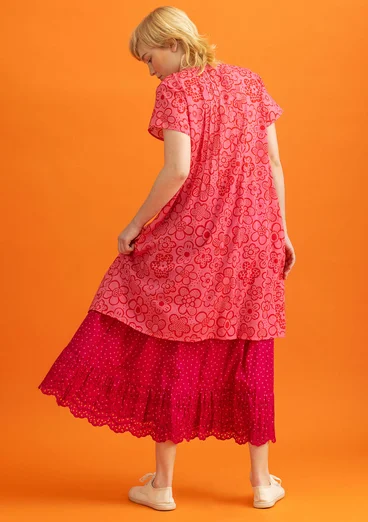 Robe en coton biologique tissé - flamant rose/motif