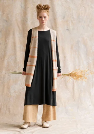 Tricot jurk "Ada" van lyocell/elastaan - zwart