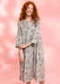 Geblümtes Kleid „Peace“ aus Bio-Baumwolle (natur L)