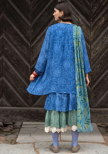 Artistblus "Elisabeth" i ekologisk bomull/lin - 