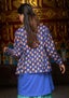 “Himalaya” blouse in organic cotton midnight blue thumbnail