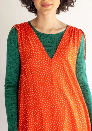 Mekko "Bubble" ekopuuvillaa/modaalia - laavanpunainen