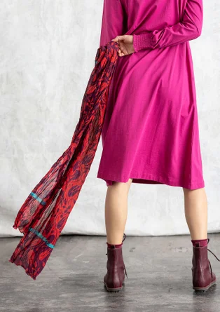 “Kelly” organic cotton scarf - parrot red