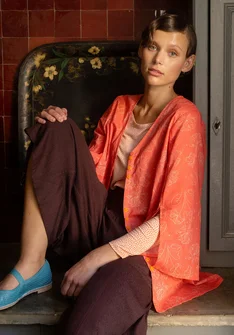 “Lily” woven organic cotton tunic - water lily