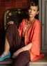 “Lily” woven organic cotton tunic (water lily L)