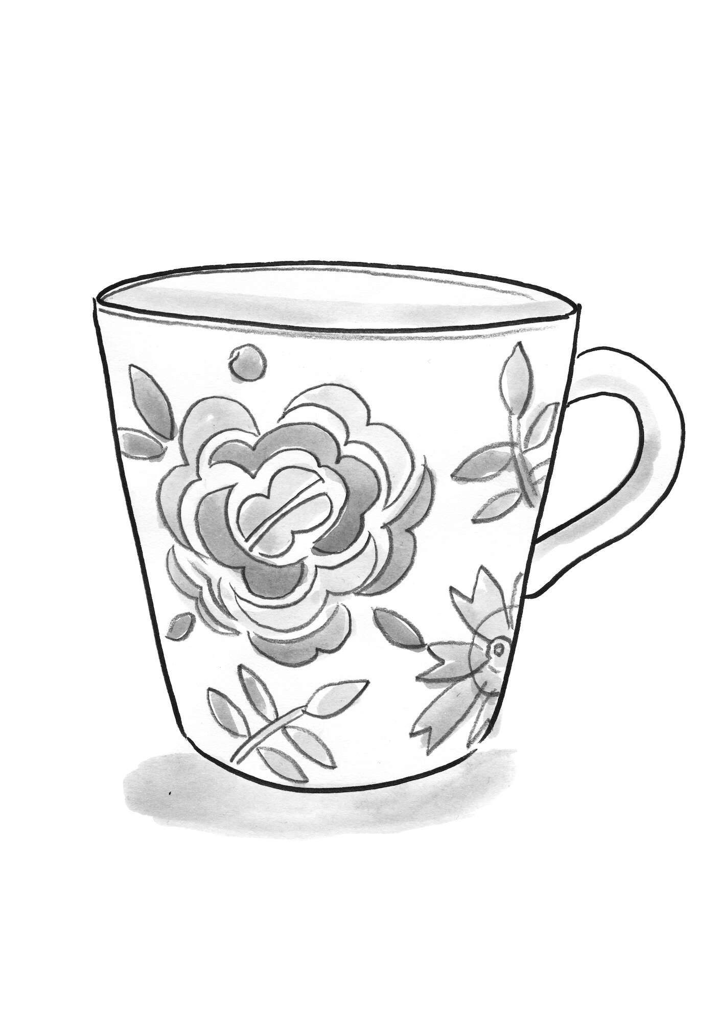 “Karin” ceramic teacup