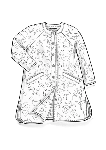 Veste "Galapagos" en jersey de coton biologique - noir