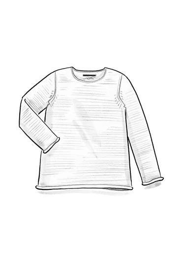 Organic cotton, textured-knit sweater - grape