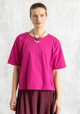 T-Shirt aus Bio-Baumwolle - cerise