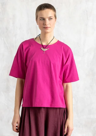 T-shirt i ekologisk bomull - cerise