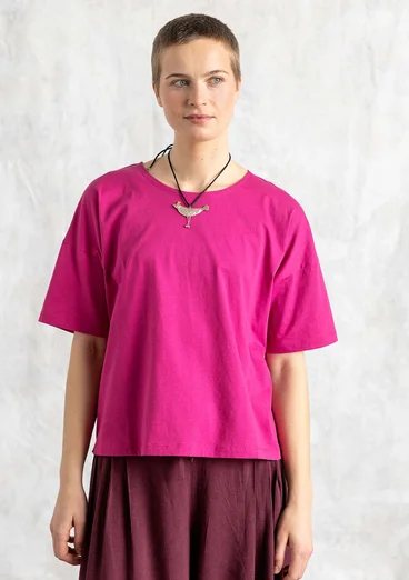 T-shirt i ekologisk bomull - cerise