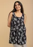 “Corallo” organic cotton jersey tank top (black S)