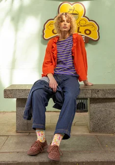 Webhose „Ines“ aus Bio-Baumwolle - dunkelindigo