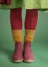 Elastic-sided boots made of nubuck (burgundy 36)