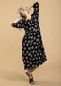 Robe en viscose tissée (noir XL)