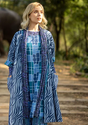 Schal „Desert“ aus Bio-Baumwolle - dunkelindigo