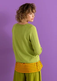 Pull en coton biologique/lyocell - kiwi