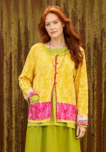 “Ängskär” organic and recycled cotton cardigan - pineapple