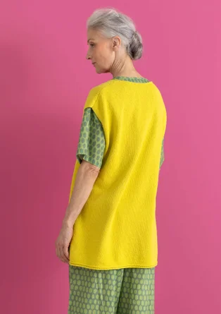 Strickpullunder aus Bio-/Recycling-Baumwolle - dijonsenf